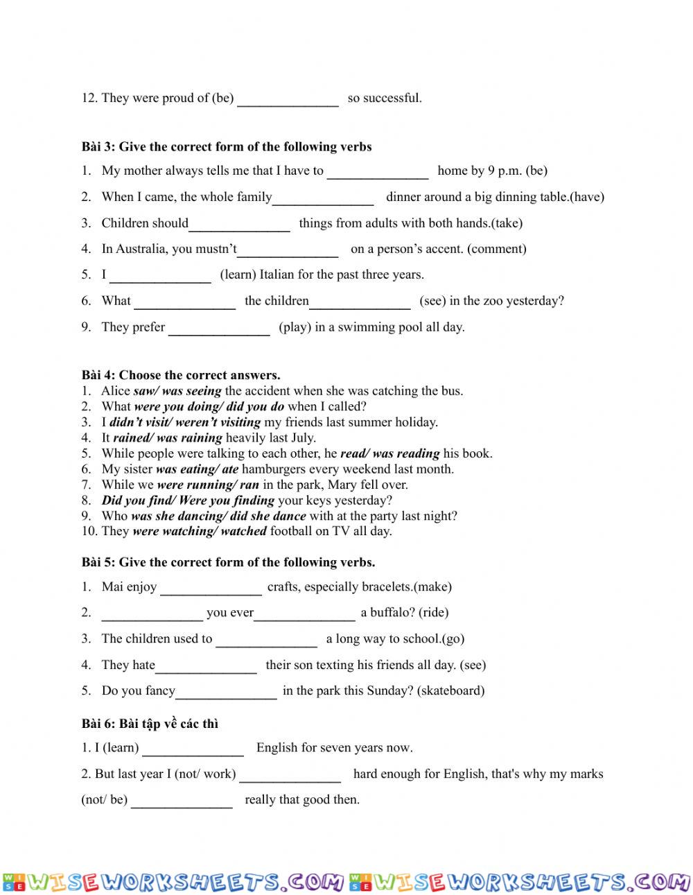 worksheet