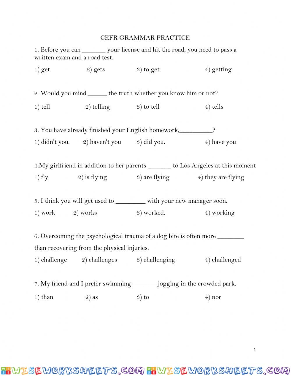 worksheet