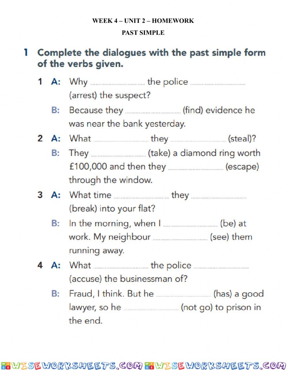 E8 homework Week 4