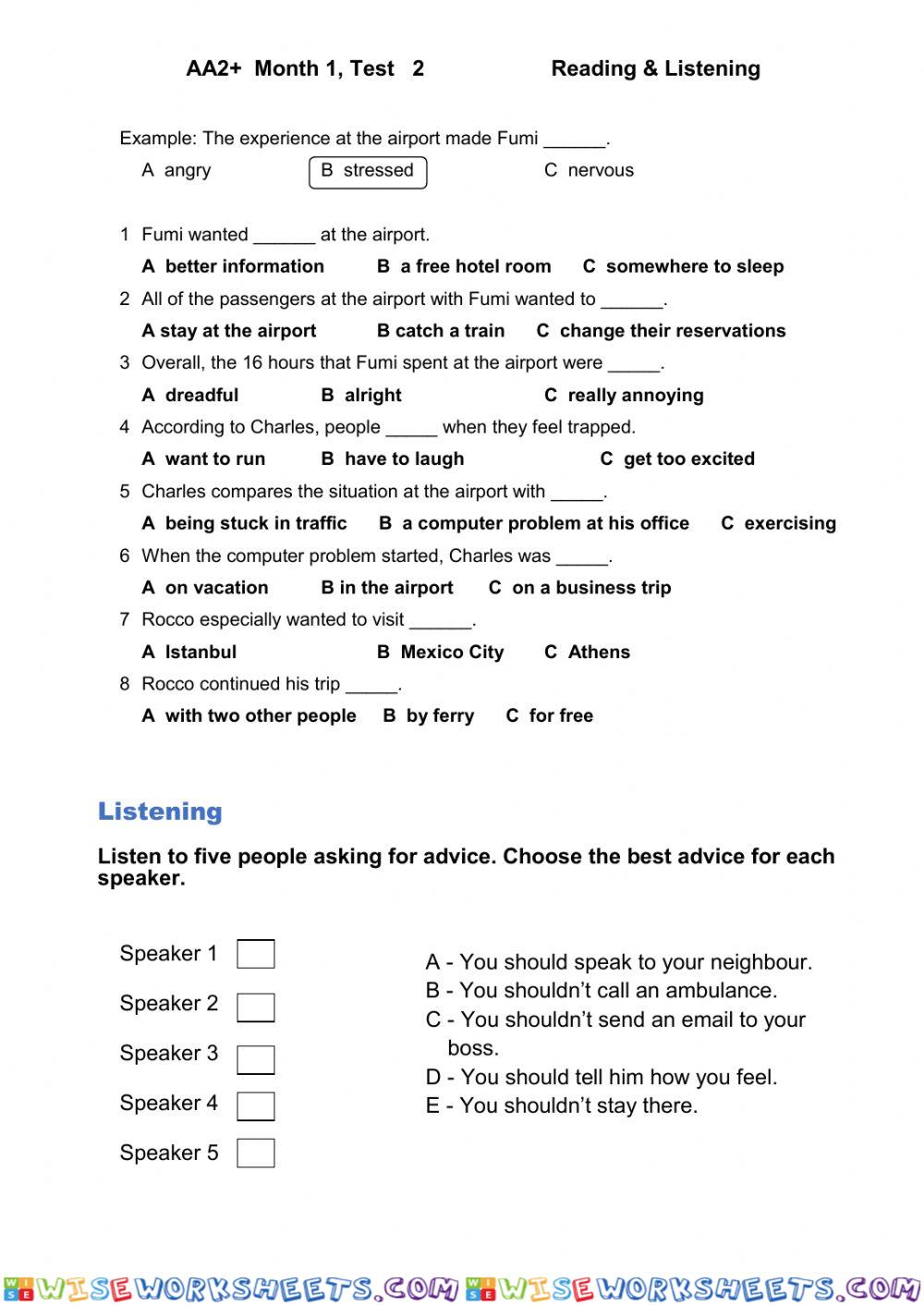 worksheet