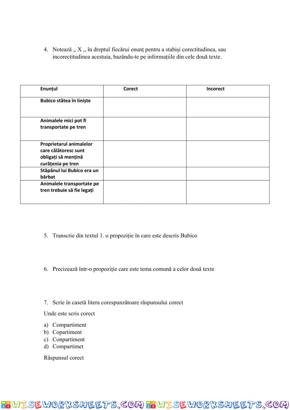 worksheet