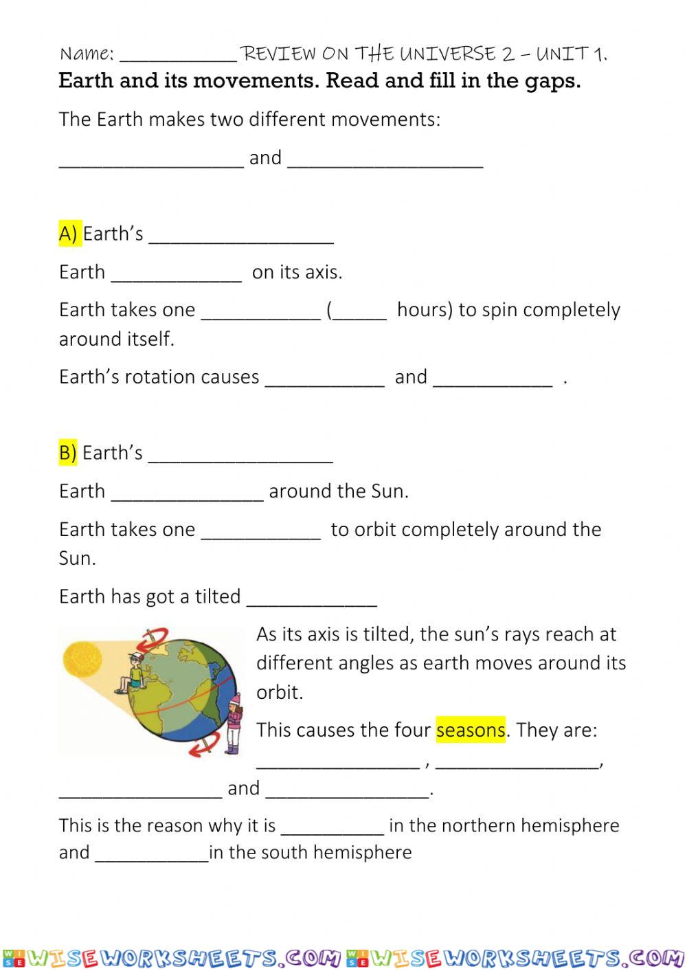 Movements of Earth