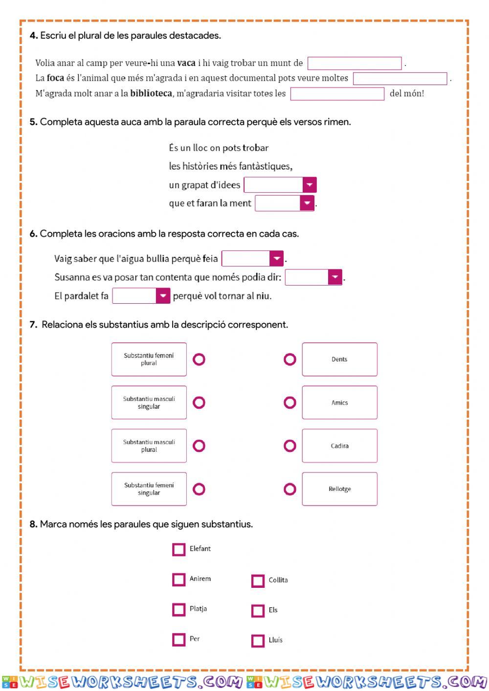 worksheet