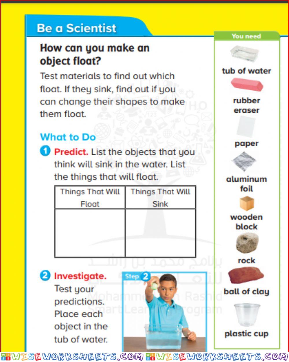 Be a scientist 1 Week 1 T3