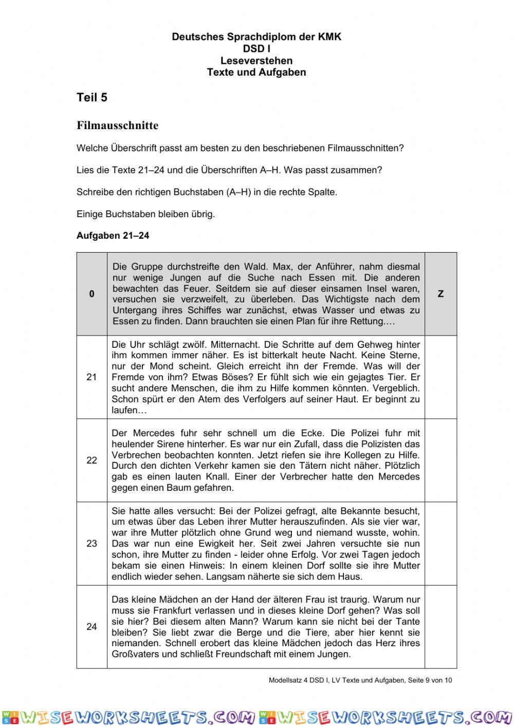 worksheet