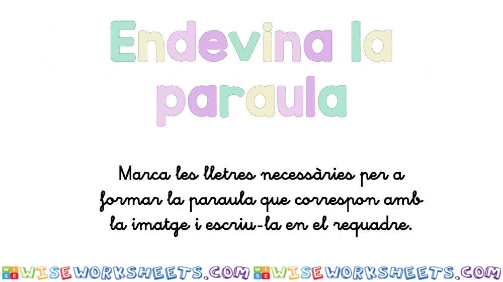 Endevina la paraula