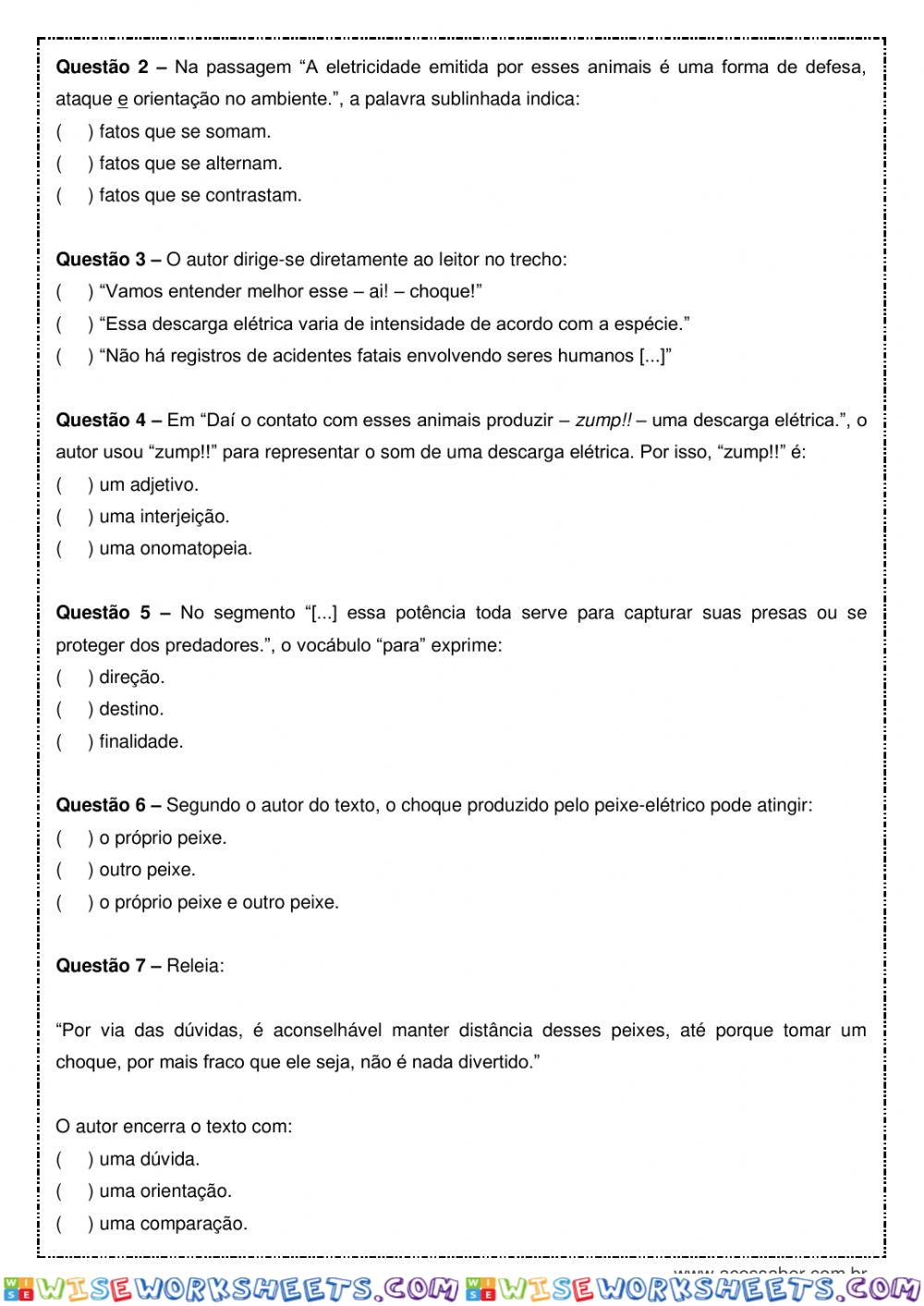 worksheet