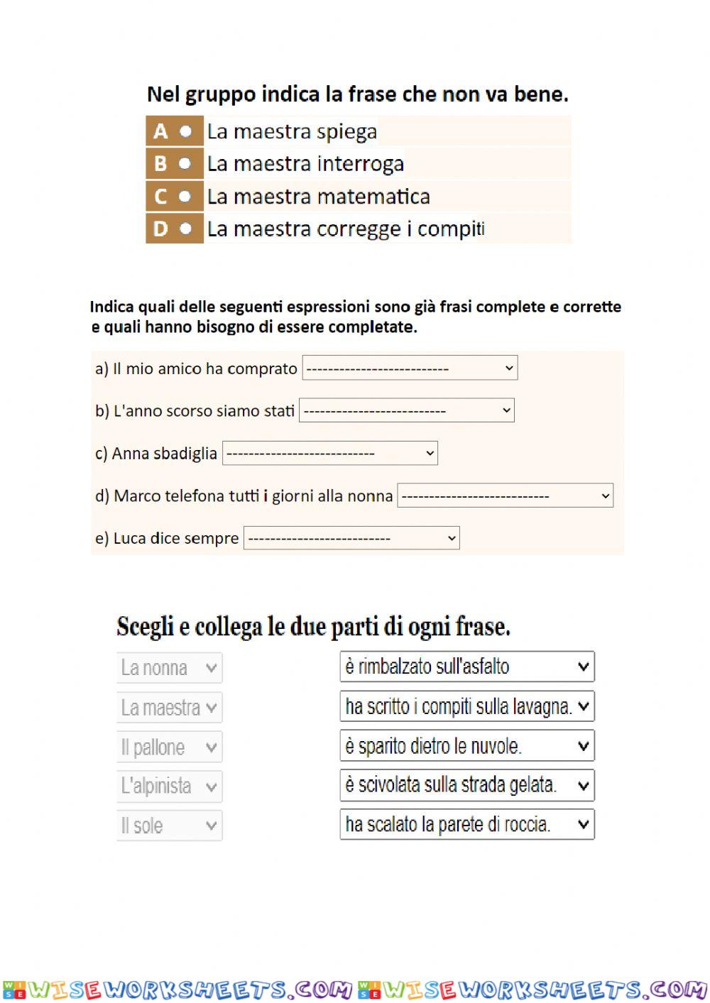 worksheet