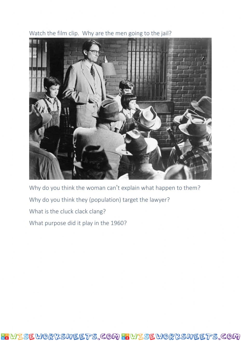 Mockingbirds summery questions