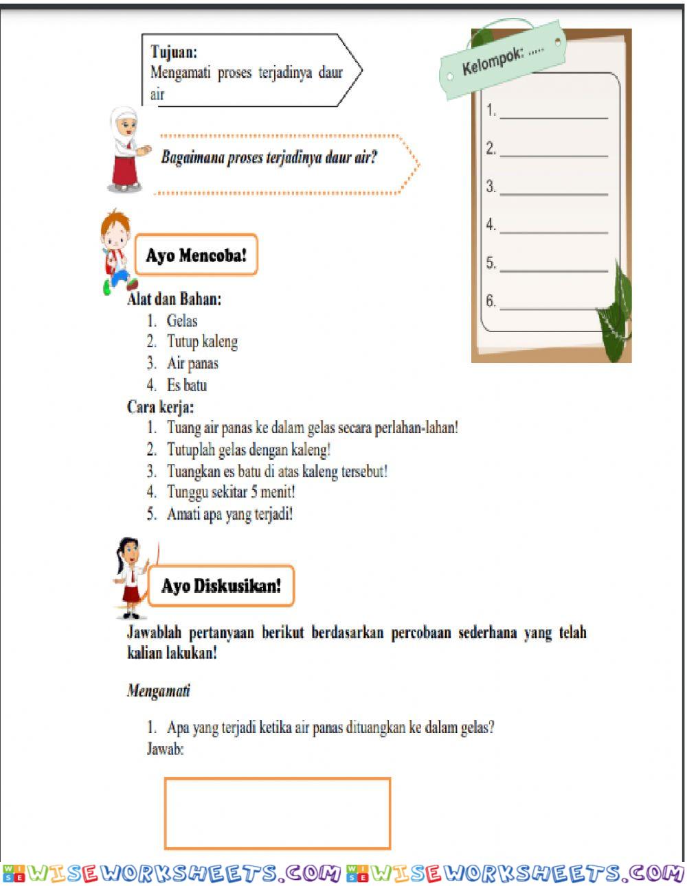 LKS Praktikum Sederhana Siklus Air