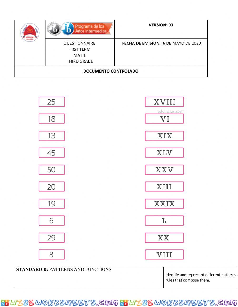 worksheet