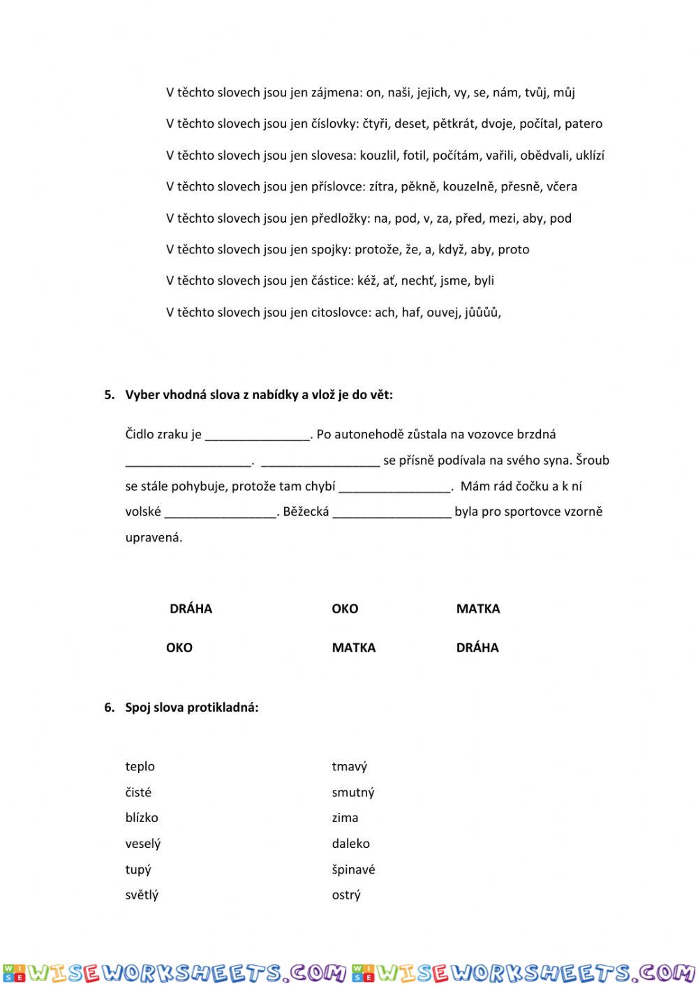 worksheet