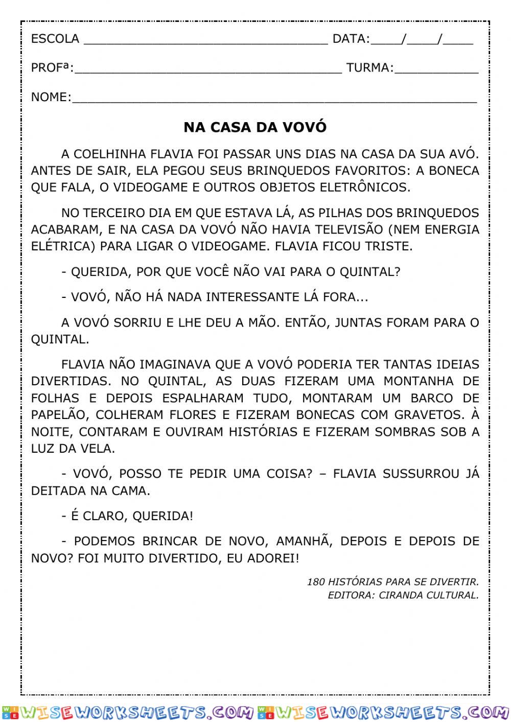 Interpretação de texto