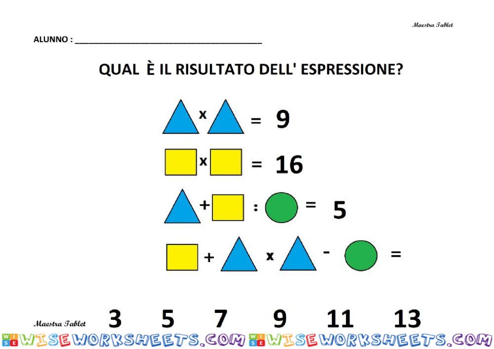 worksheet