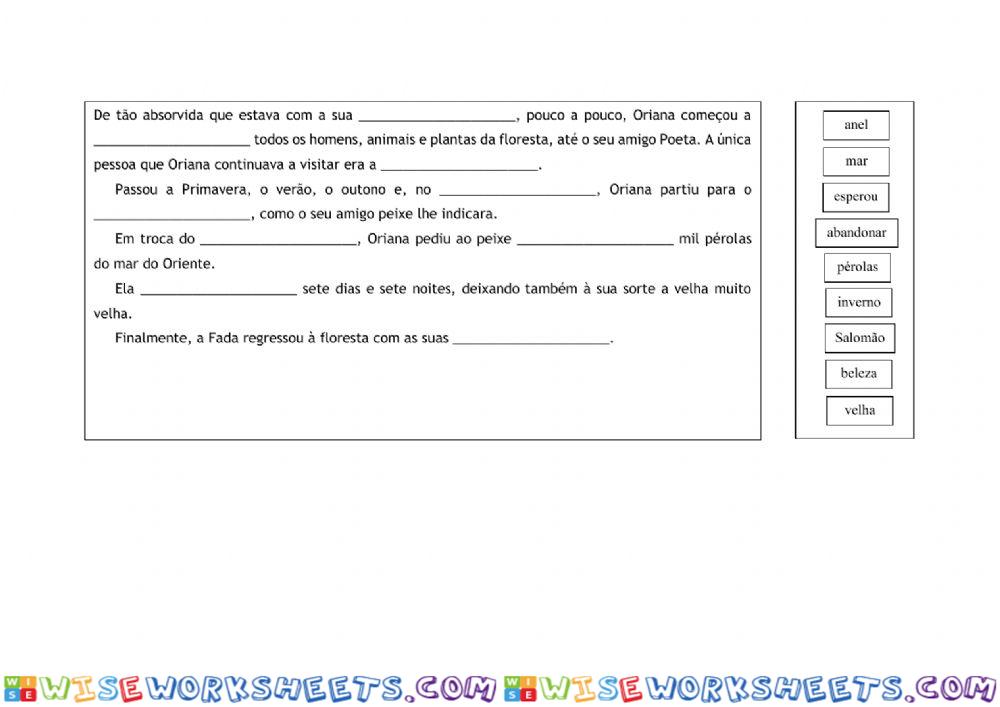 worksheet