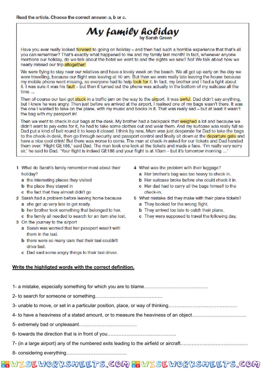 worksheet