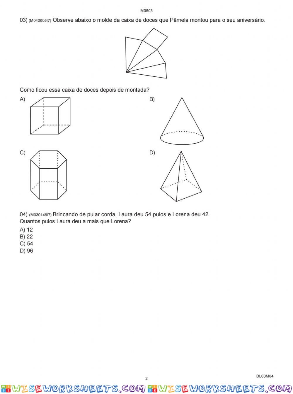 worksheet