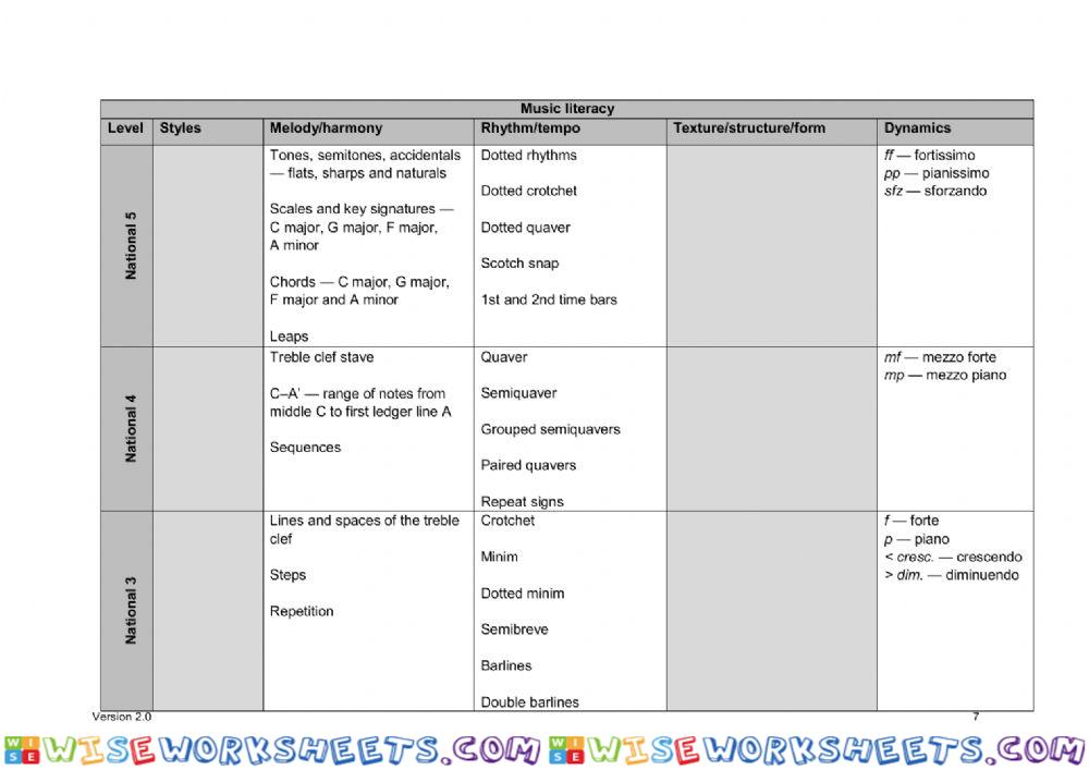 worksheet