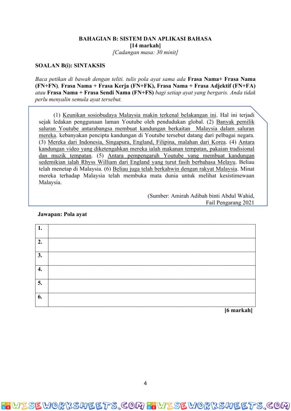 worksheet