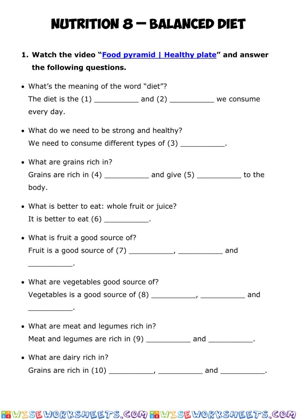 worksheet