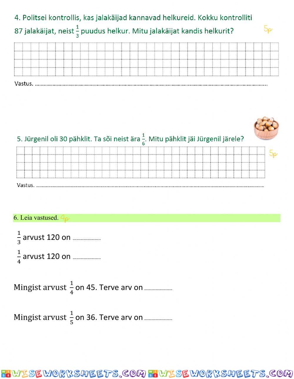 worksheet