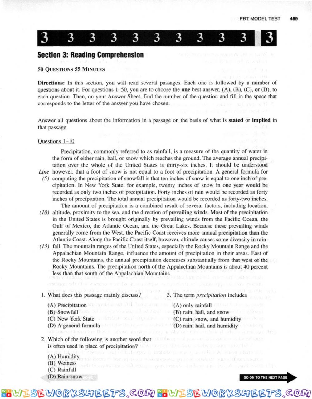Toefl reding