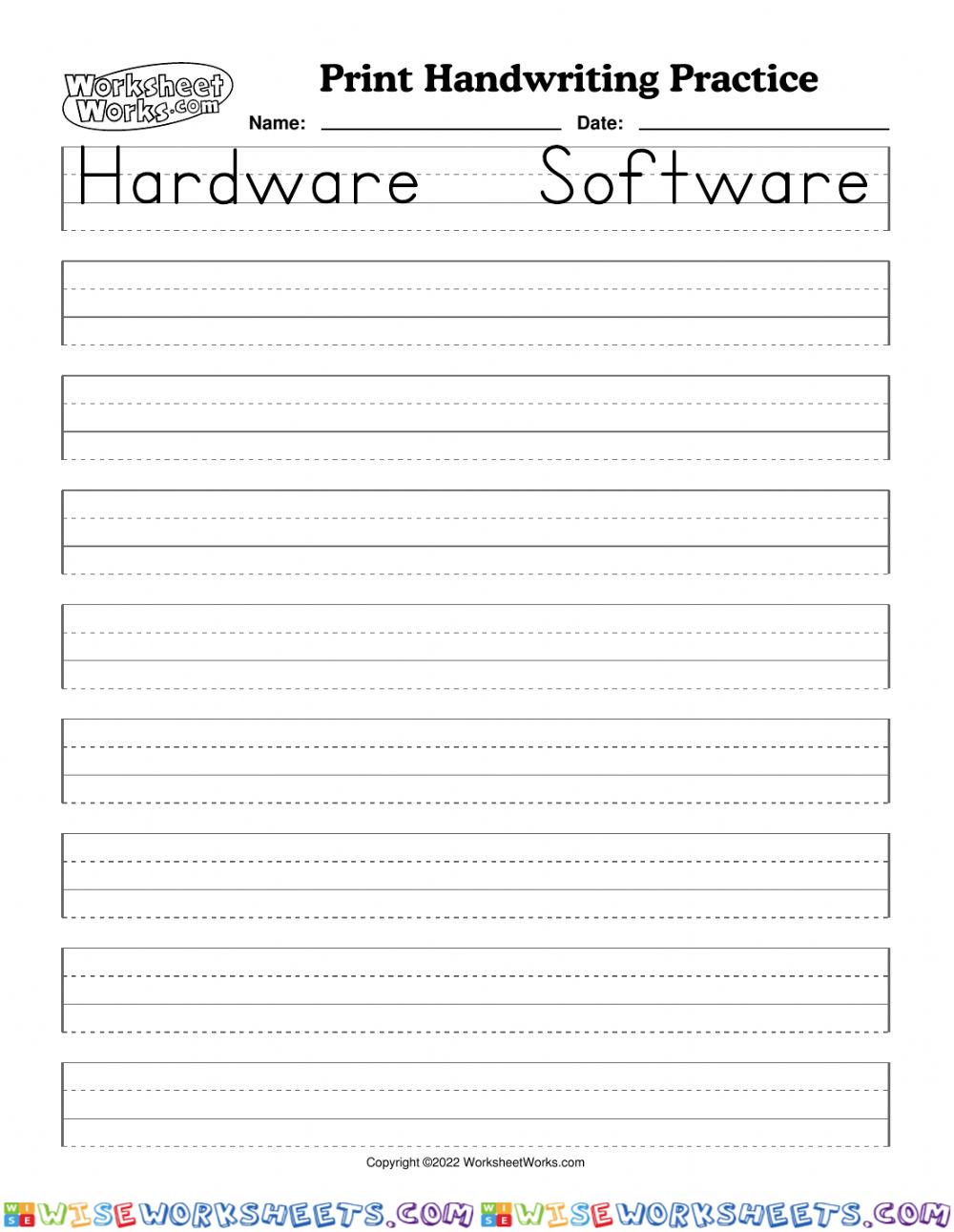 Como escribir Hardware y Software