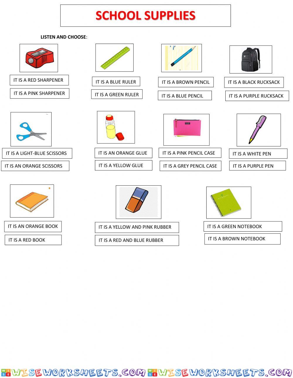 School supplies