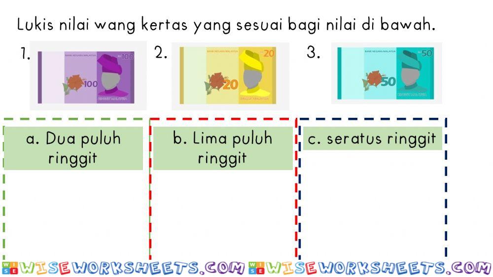 -Drag- dan -Drop- nilai wang kertas