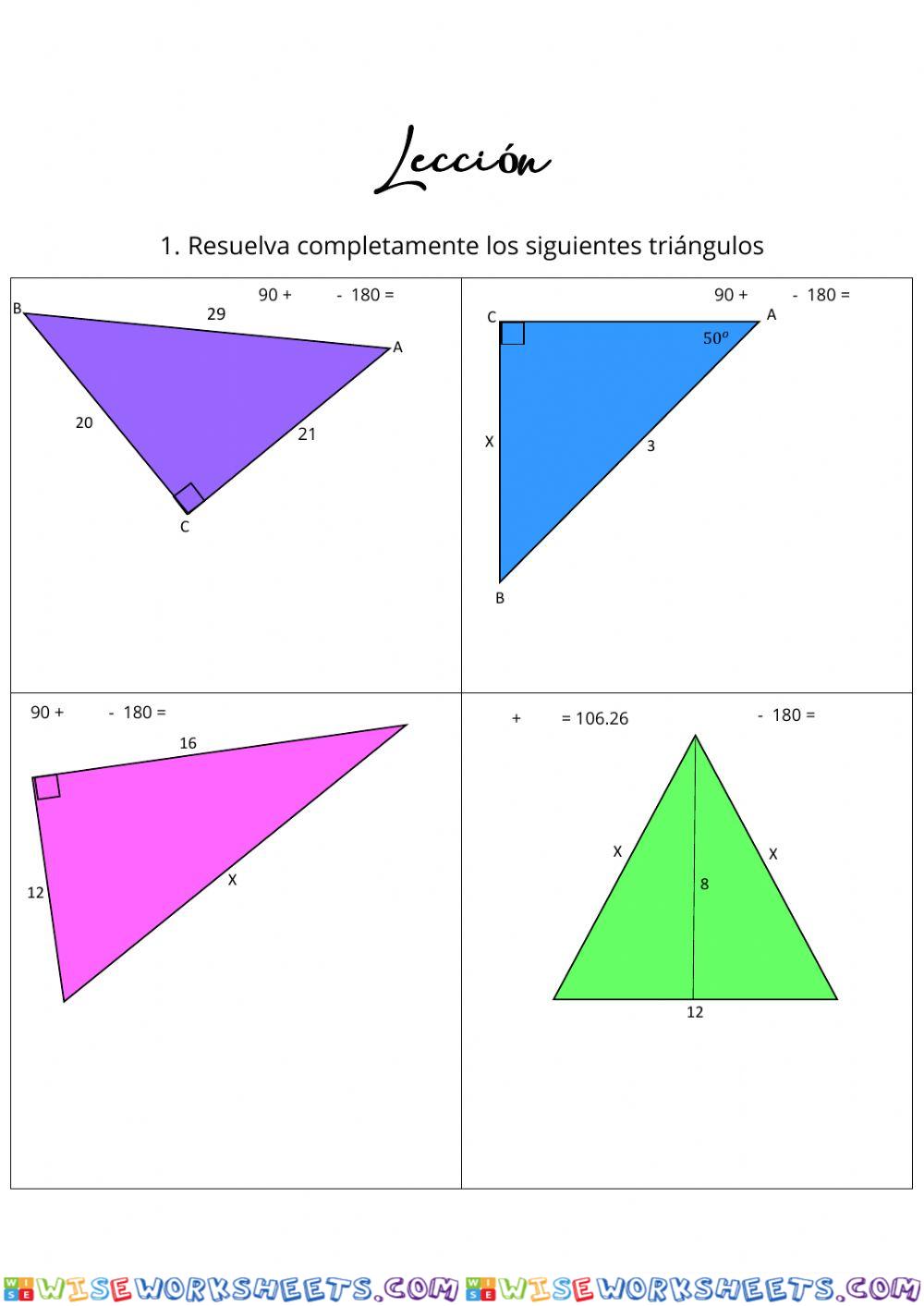 Resulucion de triangulos