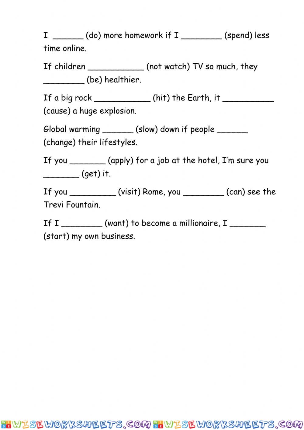 Second Conditional sentences