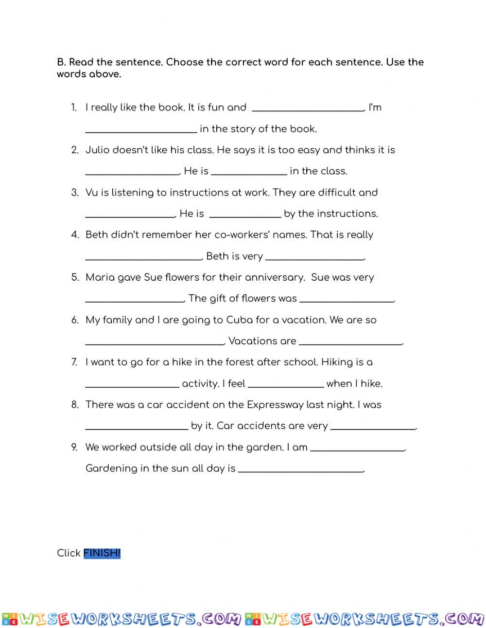 worksheet