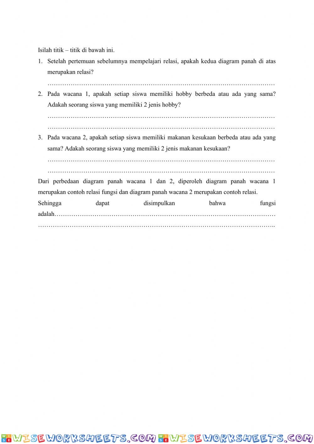 worksheet