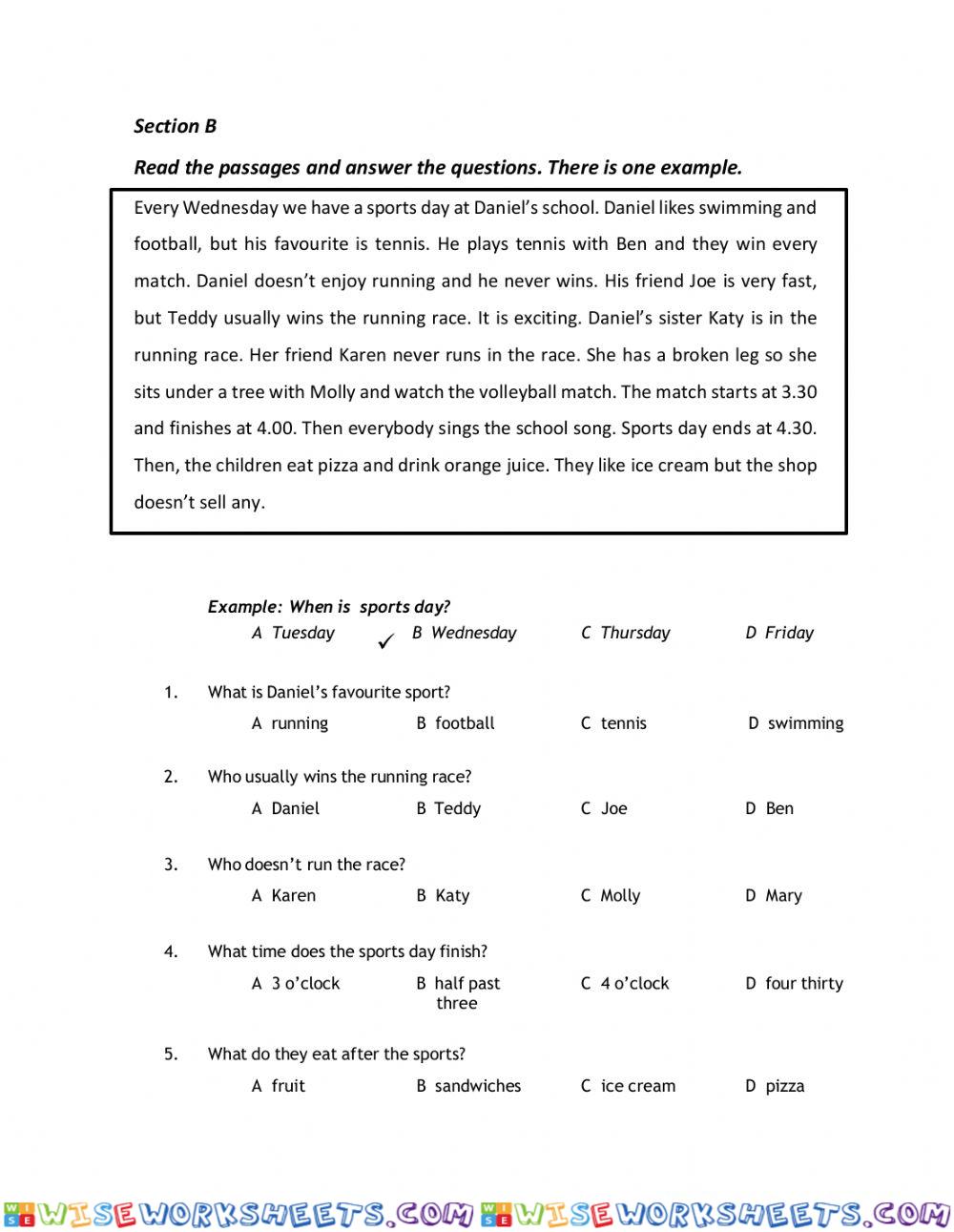 worksheet