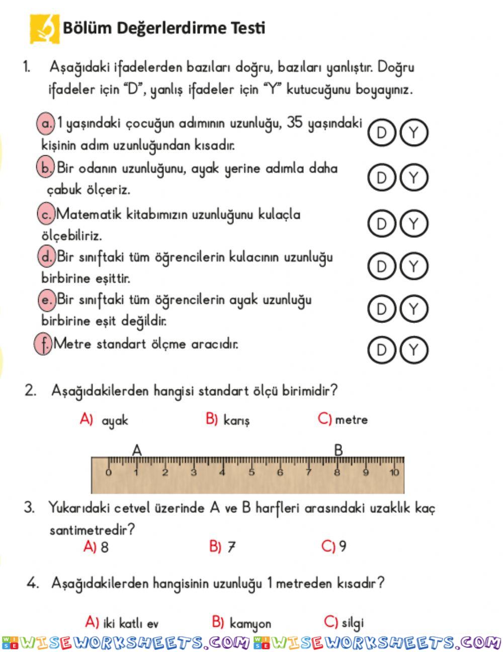 Uzunluk ölçüleri