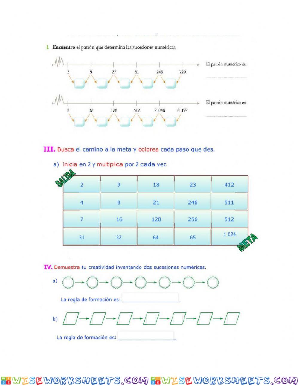 worksheet