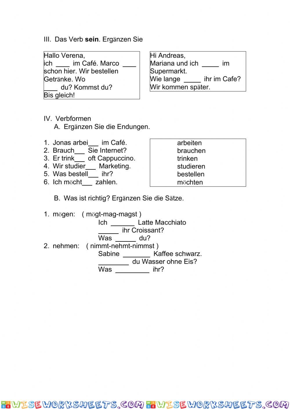 worksheet