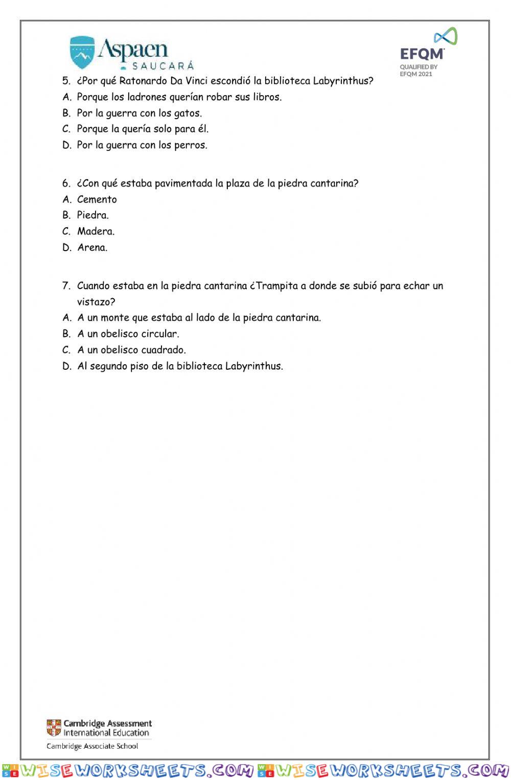 worksheet