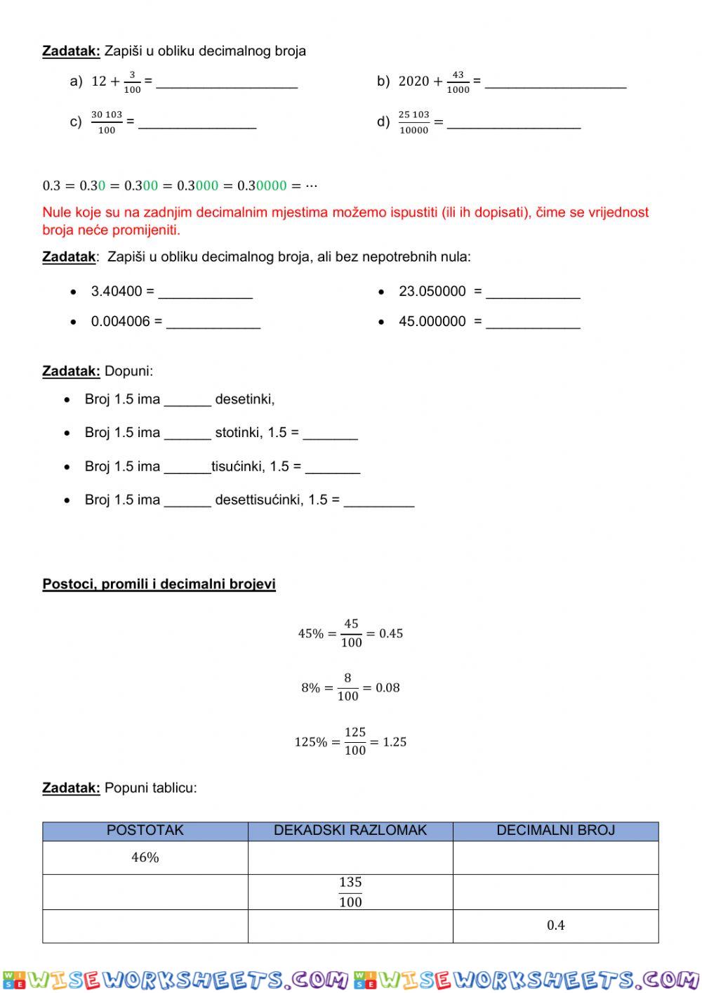 worksheet