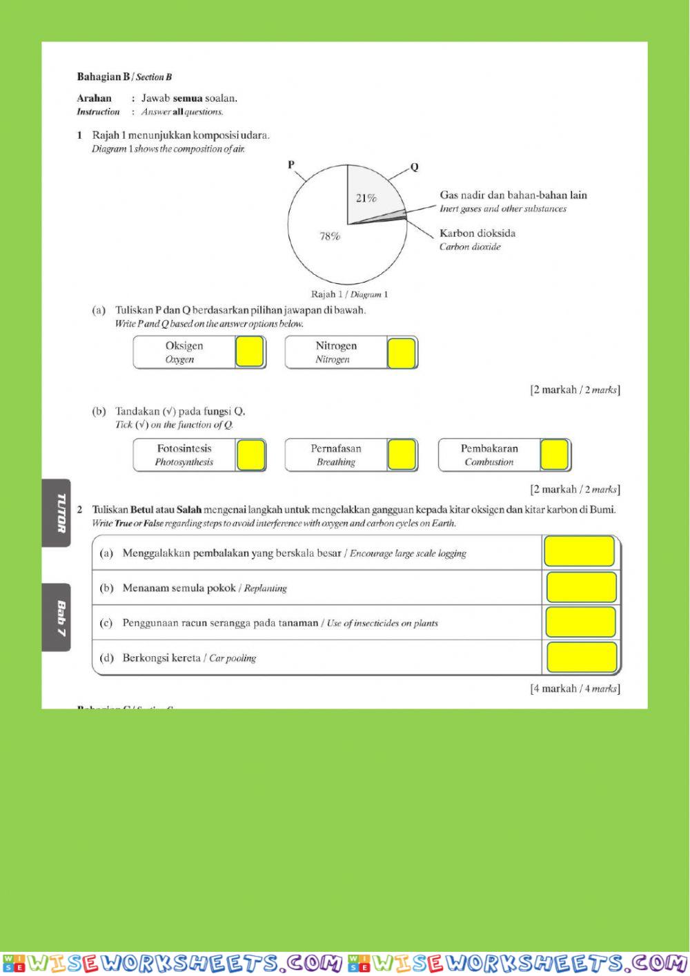 worksheet