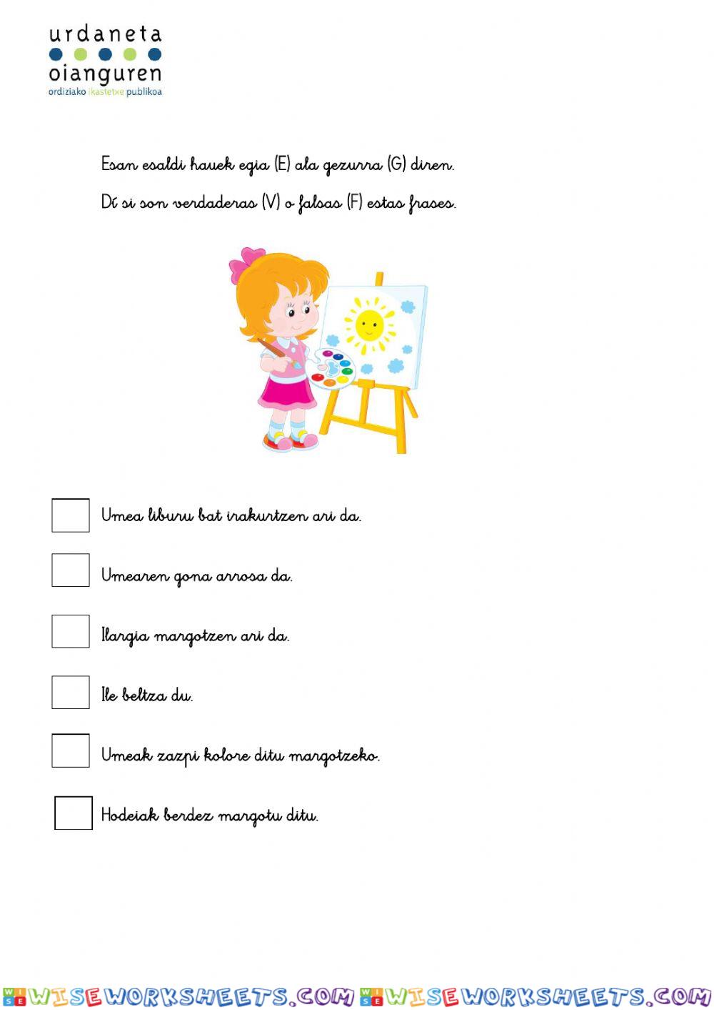 worksheet