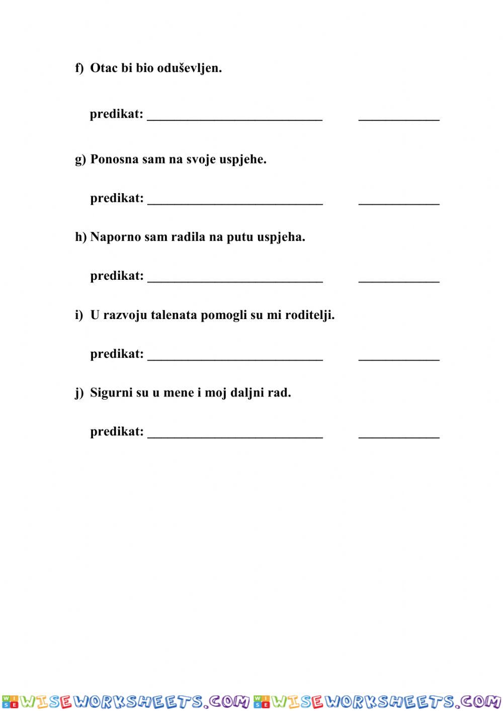 worksheet