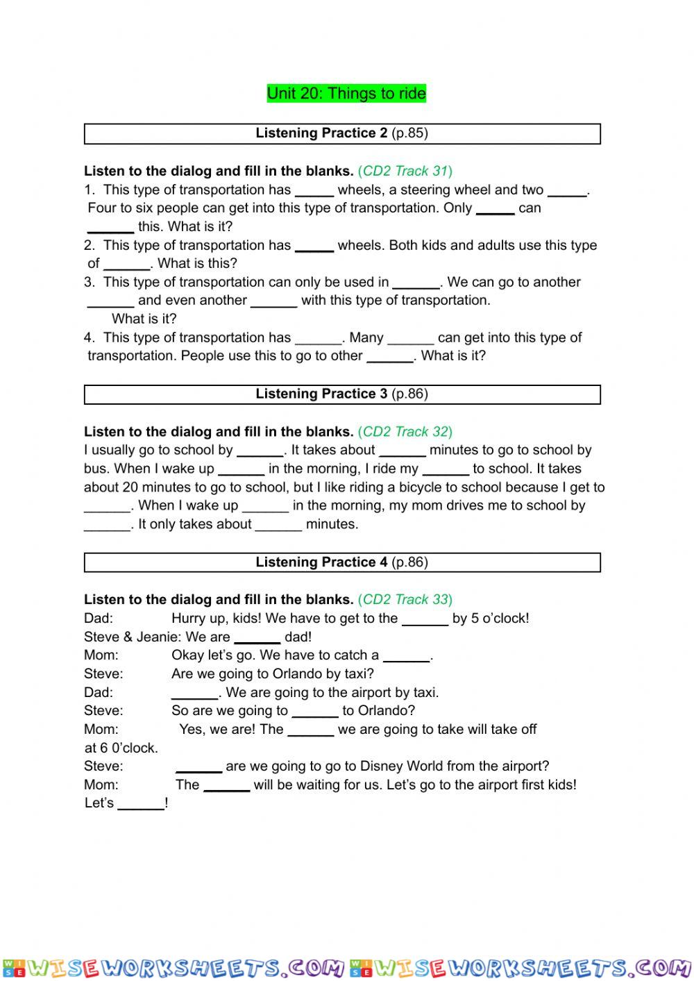 Step by step 3 unit 20