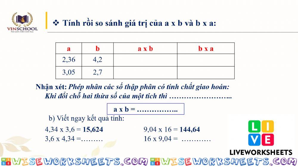 worksheet