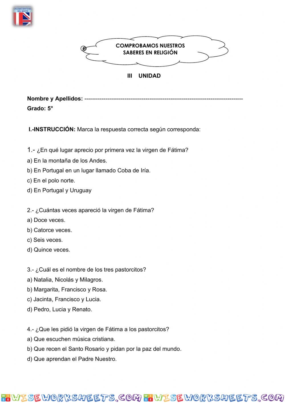 worksheet