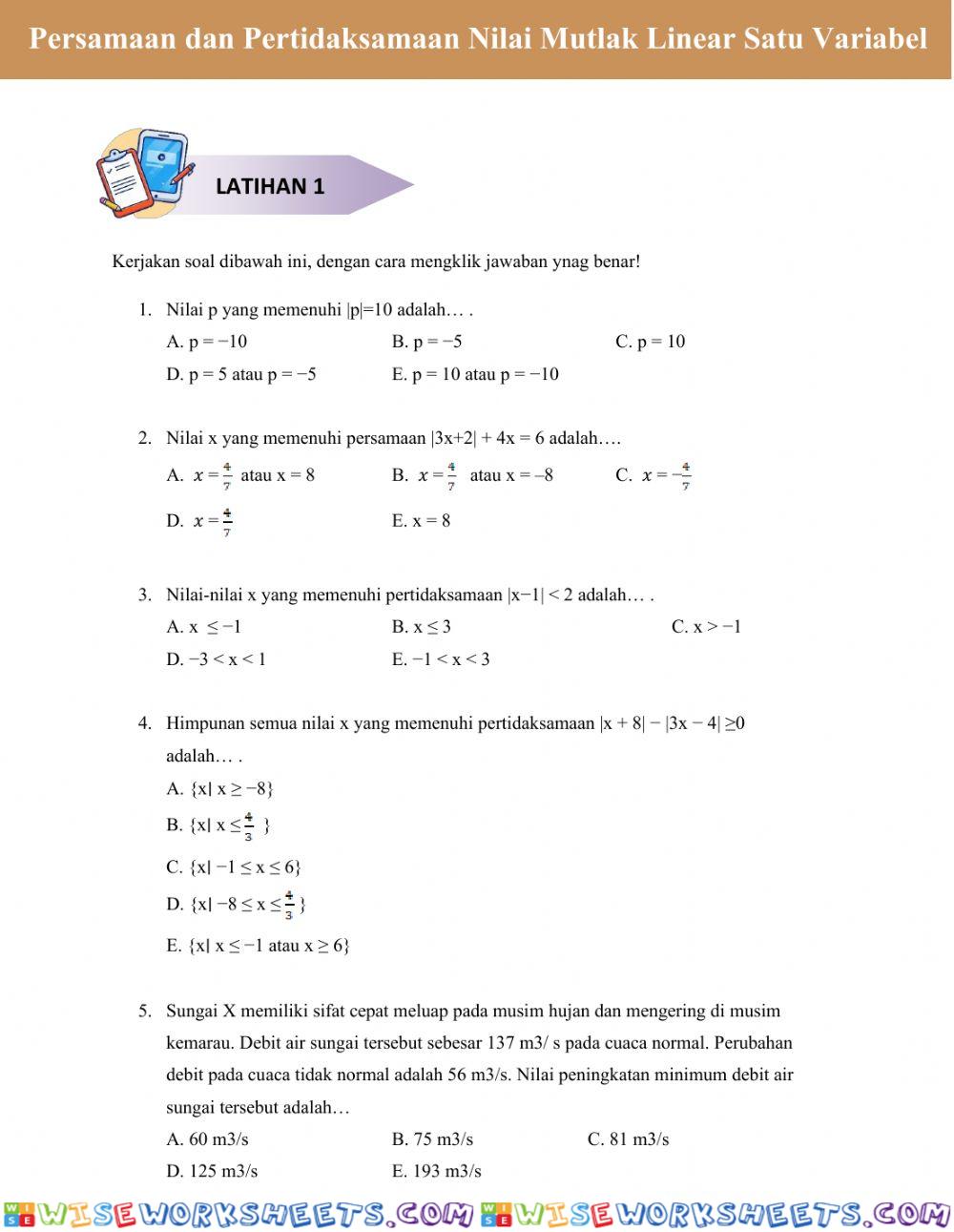 worksheet