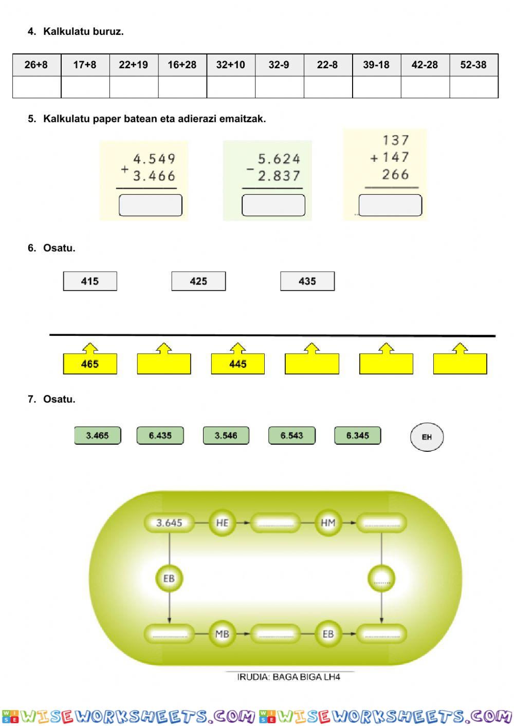 worksheet