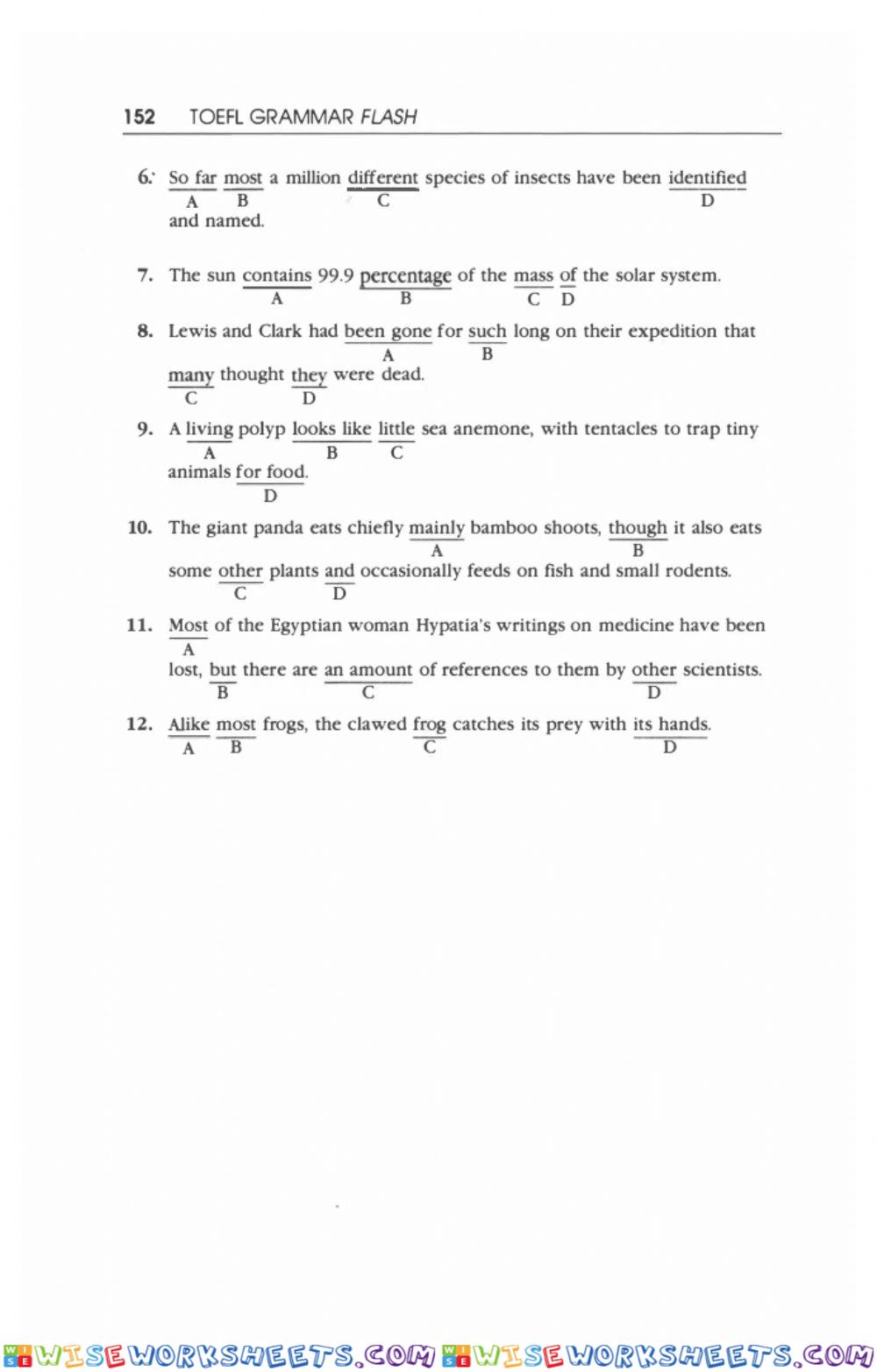 worksheet