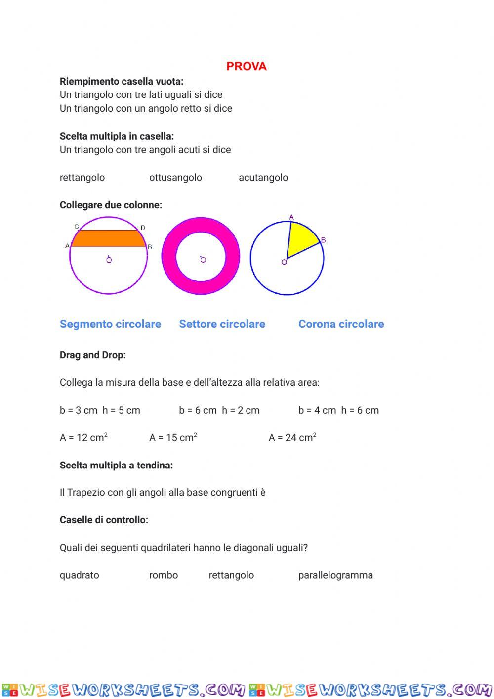 Prova di liveworksheets