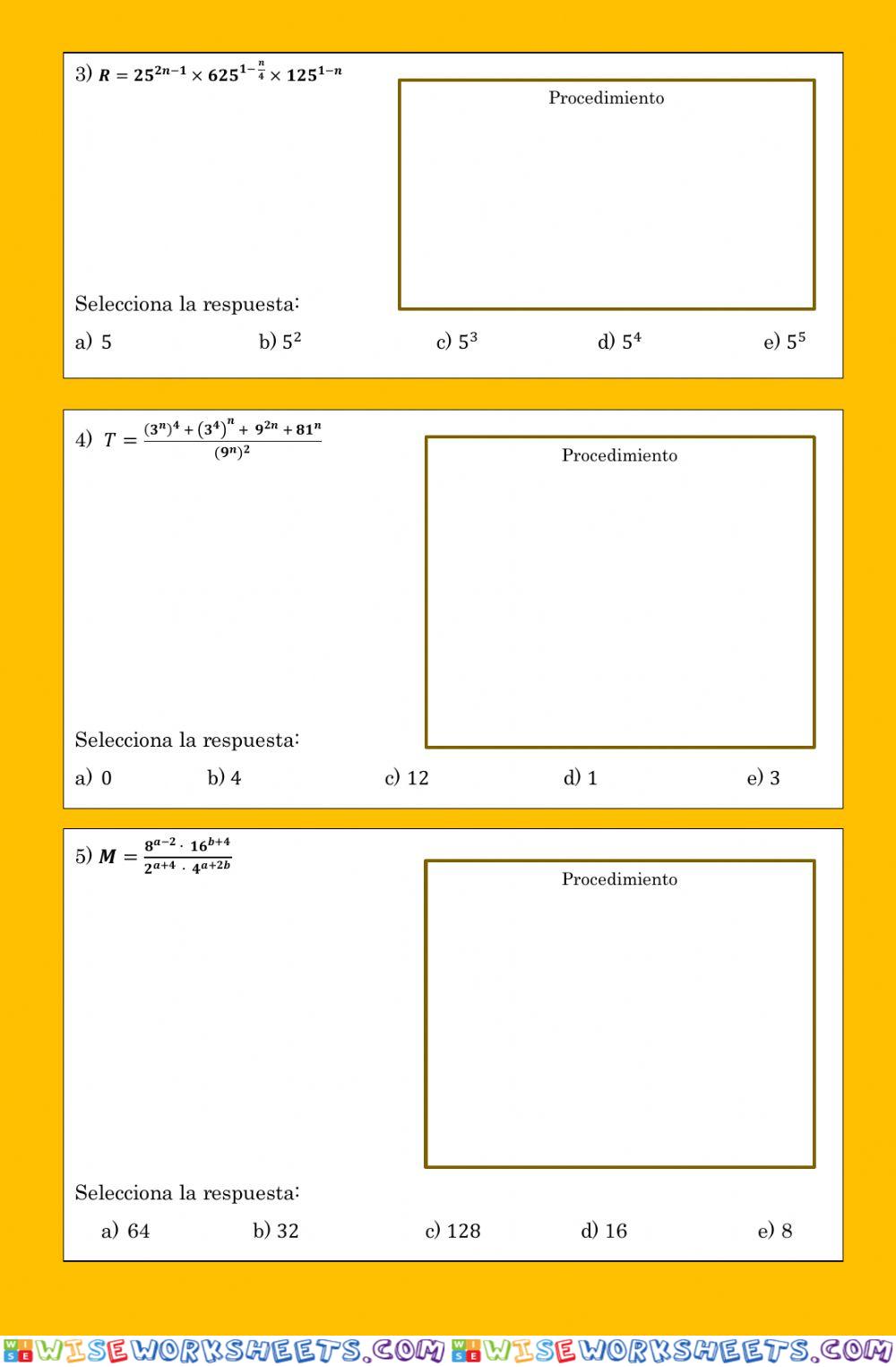 worksheet